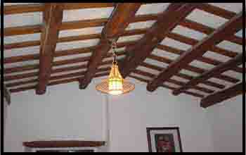 Detalle del techo de la habitacin noble de Can Jubany